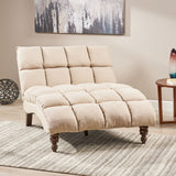 Modern Tufted Fabric Double Chaise Lounge - NH417403