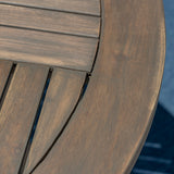 Outdoor 47-inch Round Acacia Wood Dining Table - NH868403