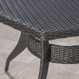 Outdoor 53 Inch Wicker Hexagon Dining Table - NH831403