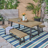 Outdoor Acacia Wood Picnic Set - NH360603