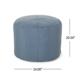 Outdoor Water Resistant 4.5 Bean Bag and 2 Ottoman Pouf Set - NH510803