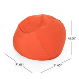 Outdoor Water Resistant 4.5 Bean Bag and 2 Ottoman Pouf Set - NH510803