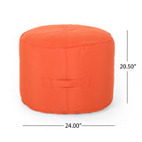 Outdoor Water Resistant 4.5 Bean Bag and 2 Ottoman Pouf Set - NH510803