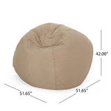 Outdoor Water Resistant 4.5 Bean Bag and 2 Ottoman Pouf Set - NH510803