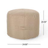 Outdoor Water Resistant 4.5 Bean Bag and 2 Ottoman Pouf Set - NH510803