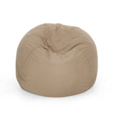 Outdoor Water Resistant 4.5 Bean Bag and 2 Ottoman Pouf Set - NH510803