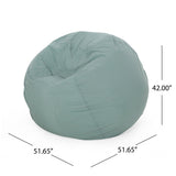 Outdoor Water Resistant 4.5 Bean Bag and 2 Ottoman Pouf Set - NH510803