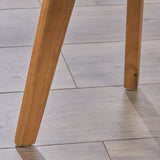Farmhouse Acacia Wood Side Table, Dark Gray Finish - NH794703