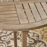 Outdoor 2-Seater Acacia Wood Bistro Set - NH484603