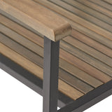 Outdoor 4 Seater Acacia Wood Circular Dining Set - NH717903
