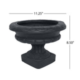 Garden Urn Planter, Roman, Botanical, Lightweight Concrete - NH974703