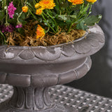 Garden Urn Planter, Roman, Botanical, Lightweight Concrete - NH974703