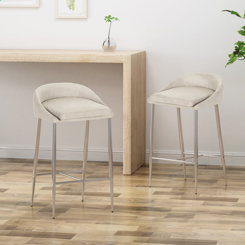 Upholstered Counter Stools, Modern, Upholstered (Set of 2) - NH005703