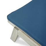 Outdoor Acacia Wood Chaise Lounge and Cushion Sets (Set of 2) - NH308903