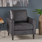 Contemporary Club Chair with Plush Microfiber Cushions - NH968803