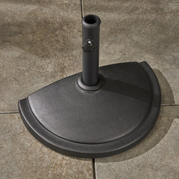 Outdoor 25lb Concrete Half Round Umbrella Base - NH219603