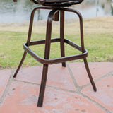 30-Inch Outdoor Cast Aluminum Swivel Bar Stools (Set of 2) - NH422832