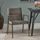 Modern Glam Velvet Dining Arm Chair - NH932803