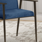 Modern Glam Velvet Dining Arm Chair - NH932803