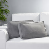 Indoor Rectanglular Water Resistant 12"x20" Lumbar Pillows - NH679703