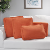 Indoor Water Resistant 18" Square Throw and 12"x20" Rectangular Lumbar Pillow Set (Set of 4) - NH460803