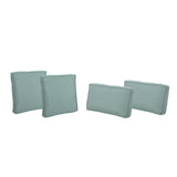 Indoor Water Resistant 18" Square Throw and 12"x20" Rectangular Lumbar Pillow Set (Set of 4) - NH460803