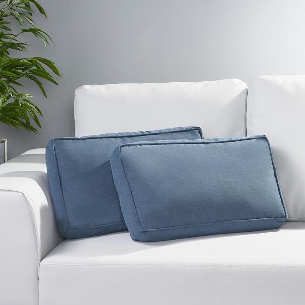 Indoor Rectanglular Water Resistant 12"x20" Lumbar Pillows - NH679703