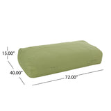 Outdoor Water Resistant 6X3 Lounger Bean Bag and 18" Throw Pillows Set - NH250803