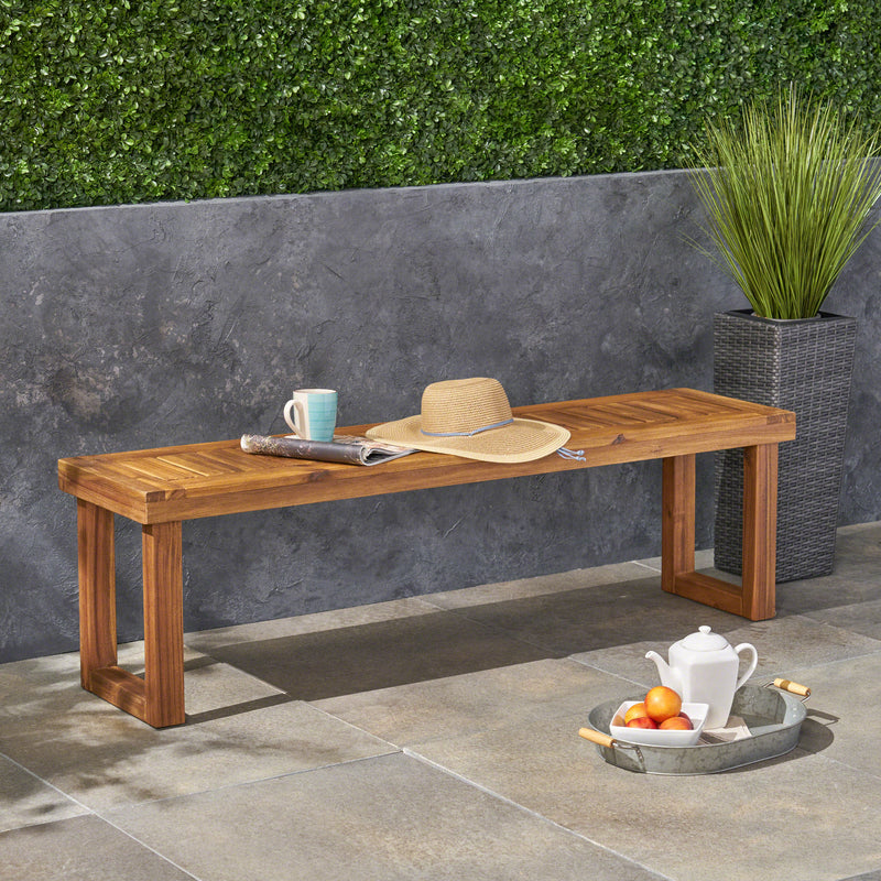 Outdoor Acacia Wood Bench - NH421603