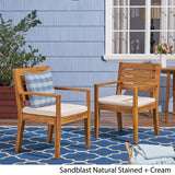 Outdoor Acacia Wood Dining Chairs - NH654603