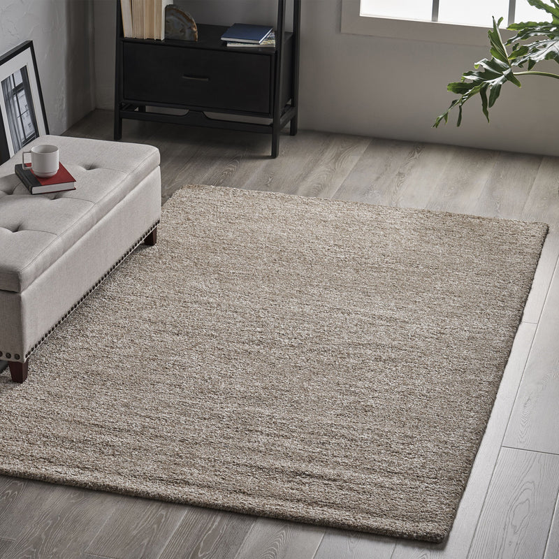 Modern Wool and Viscose Area Rug - NH777803