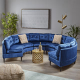 Glam Velvet Modular 6 Seater Sectional - NH031803