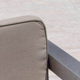 3-piece Outdoor Aluminum Club Chairs with Side Table - NH084603