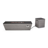 Outdoor Modern 4 Seater Aluminum Chat Set with Fire Pit and Tank Holder - NH264113