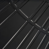 Modern Square Tempered Glass and Iron Metal Wall Mirror - NH097803