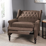 Oversized Tufted Wingback Fabric Push Back Recliner - NH242803