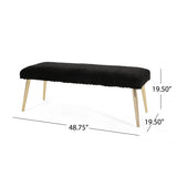 Patterned Faux Fur Bench - NH812903