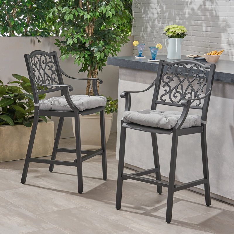 Outdoor Barstool with Cushion (Set of 2) - NH141013