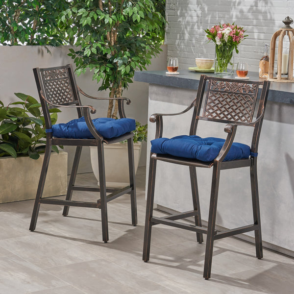 Outdoor Barstool with Cushion (Set of 2) - NH131013