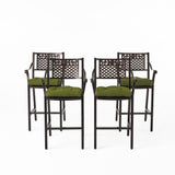 Outdoor Barstool with Cushion (Set of 4) - NH631013