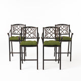 Outdoor Barstool with Cushion (Set of 4) - NH621013