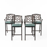 Outdoor Barstool with Cushion (Set of 4) - NH621013