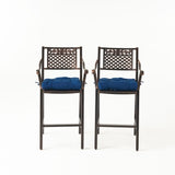 Outdoor Barstool with Cushion (Set of 2) - NH571013