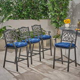 Outdoor Barstool with Cushion (Set of 4) - NH091013