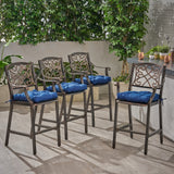 Outdoor Barstool with Cushion (Set of 4) - NH071013