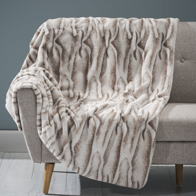 Glam Fuzzy Fabric Throw Blanket - NH804903