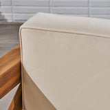 Outdoor 11 Seater Acacia Wood Sectional Sofa and Club Chair Set - NH044803