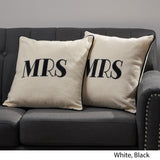 Modern Fabric MRS Throw Pillow - NH095113