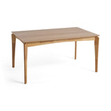 Mid-Century 6-Seater Rubberwood Dining Table with Walnut Veneer Table Top - NH764703