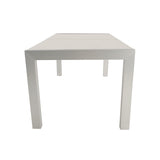 Outdoor Modern 6 Seater Aluminum Dining Set with Tempered Glass Top - NH258013
